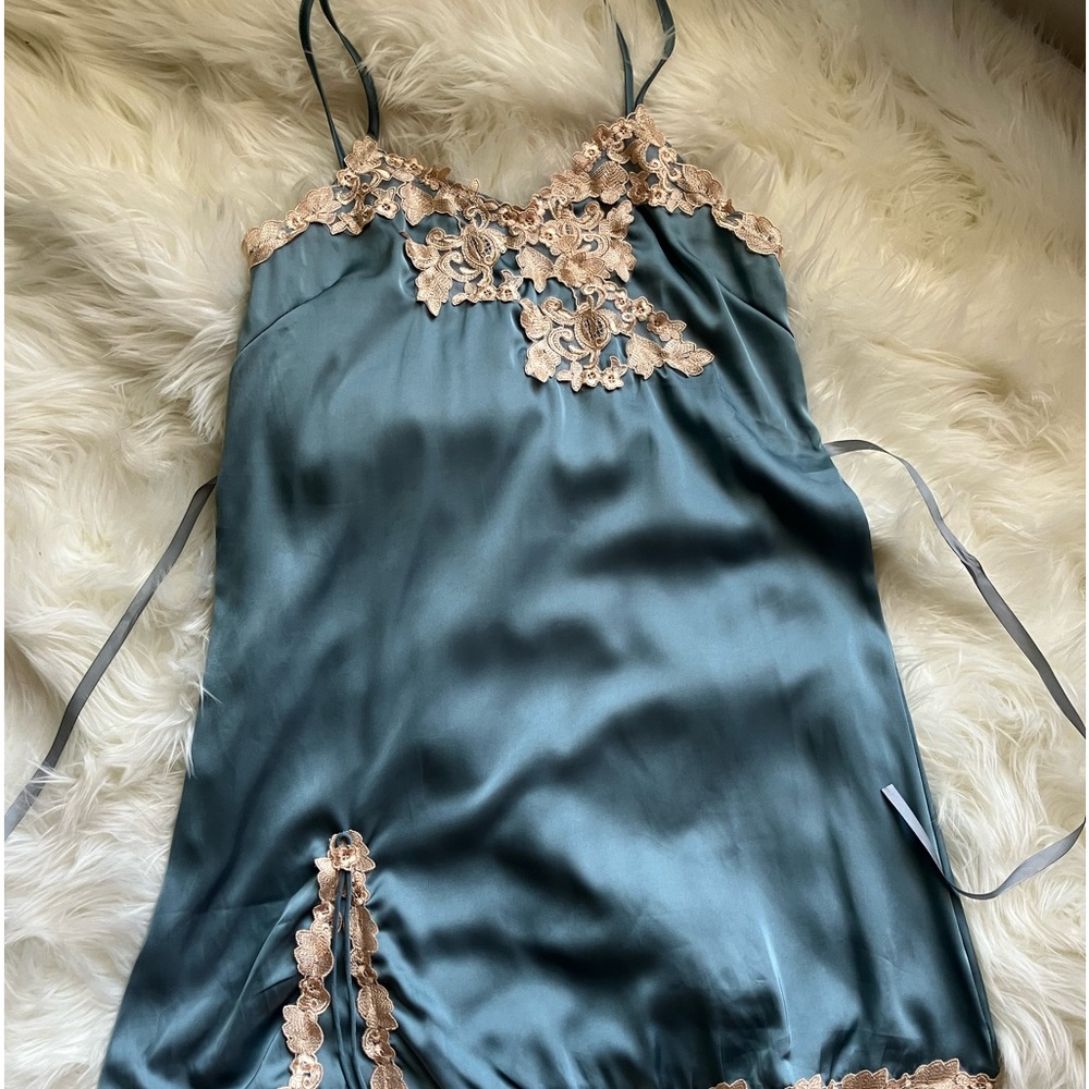 Tie back slip dress